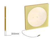 8dBic دائري مستقطب RFID هوائي ، هوائي UHF طويل المدى لون ذهبي فاخر