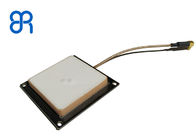 أبيض اللون UHF سيراميك RFID هوائي صغير الحجم استقطاب دائري 2dBic RFID UHF Reader Antenna